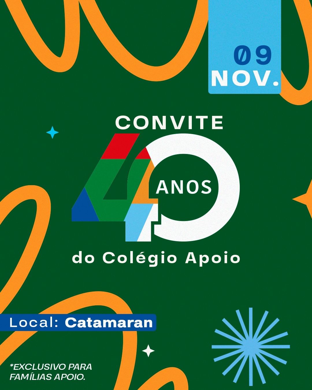 CONVITE | 40 anos do Colégio Apoio