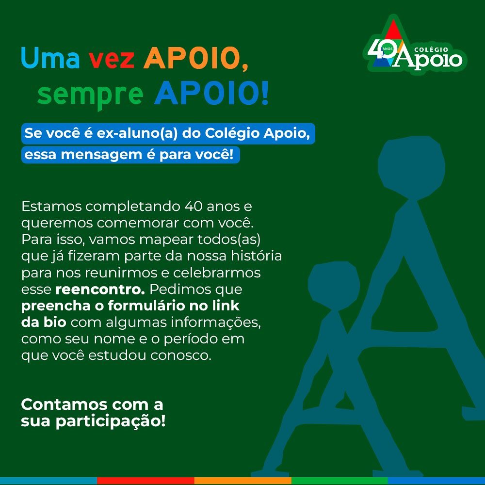 Uma vez Apoio, sempre Apoio!